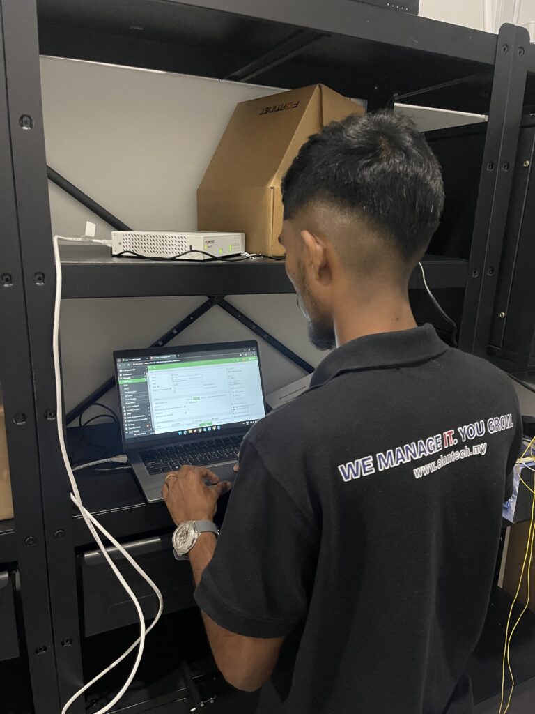 Fortigate 60F installation at customer place.