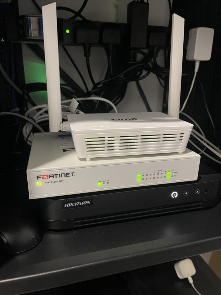 Fortigate 60F installation at customer office in Kuala Lumpur